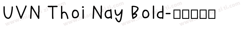 UVN Thoi Nay Bold字体转换